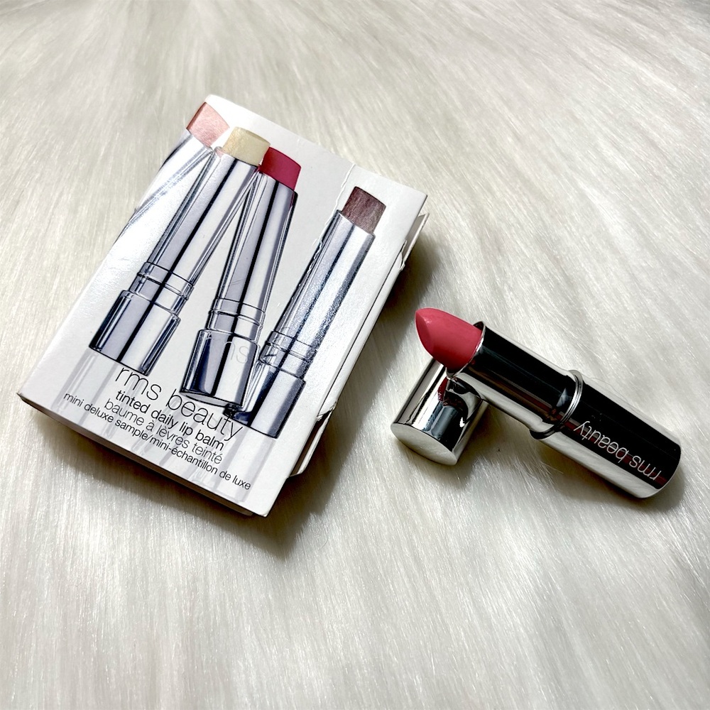 4/$30 Bundle💫rms beauty Tinted Daily Lip Balm in Peacock Lane Pink Mini Sample